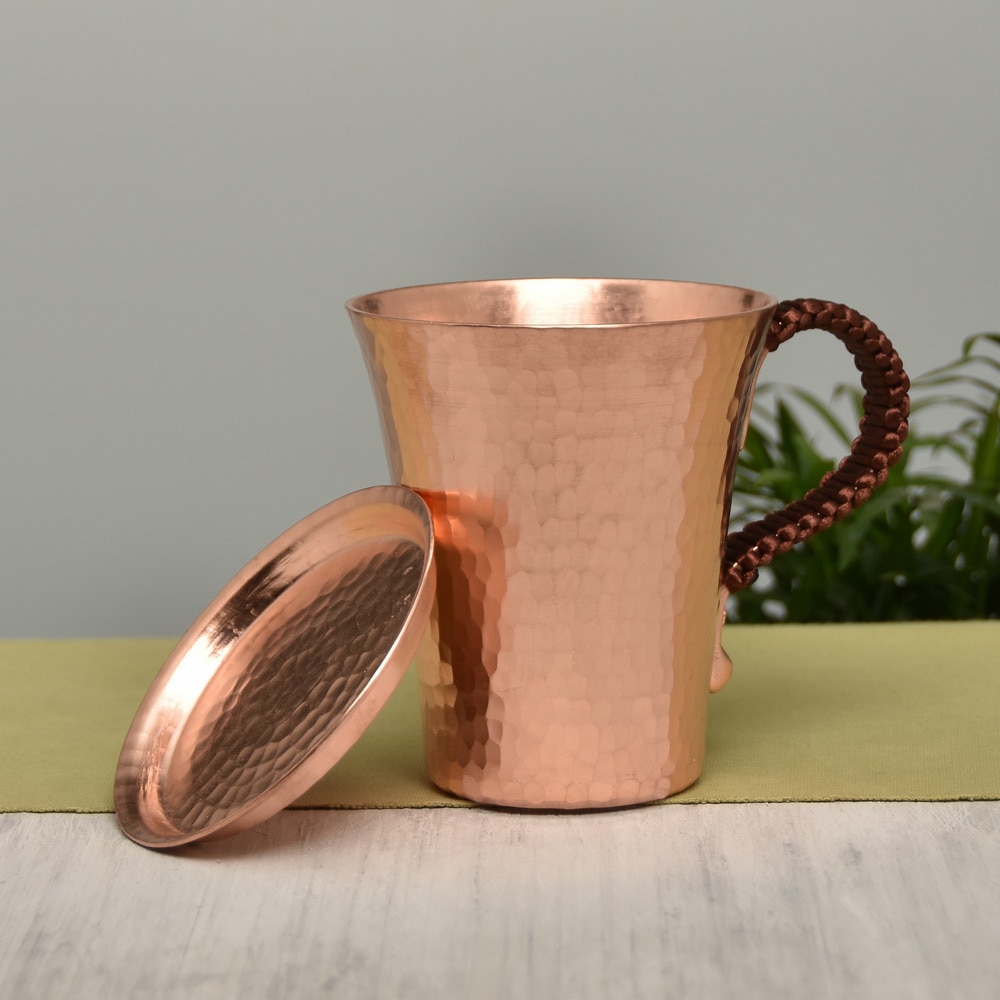 Tasses de café de bière en cuivre pur fait main 350ML martelées tasse de Mule de moscou