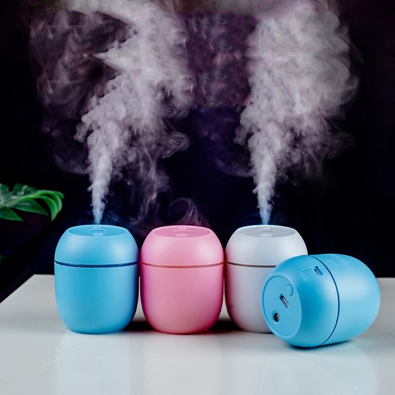 Car Humidifier USB Diffusers Colorful LED Atmosphere Lights Ultrasonic Auto Mist Maker Ultra Quiet Aromatherapy Diffuser