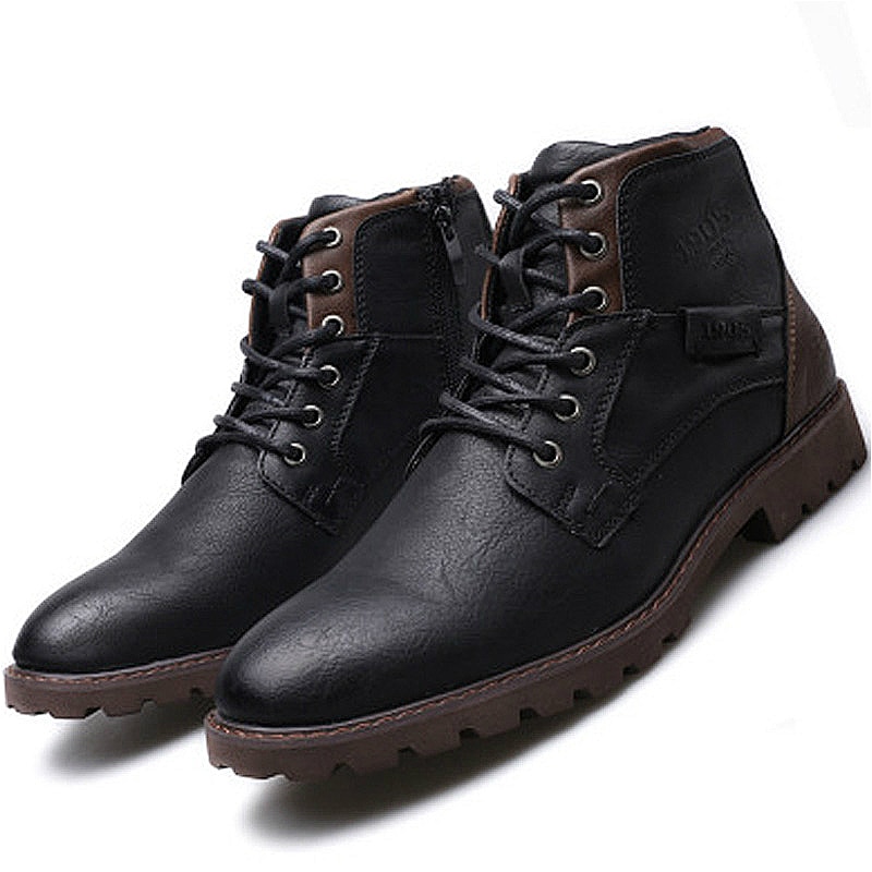 Klassische männer Stiefel Italien Handgemachte Männer Knöchel Stiefel Ich bin Freien Wasserdichte Männliche Grundlegende Arbeit Schuhe Herbst Spitze-hoch mann Mokassins