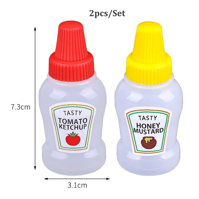 Kruiderij Knijpflessen | Dubbele Squeeze Salade Dressing Flessen, 16oz Grote Capaciteit Dispenser, Lekvrije Siroop Container voor BBQ Saus, Ketchup, Olijfolie, Salade