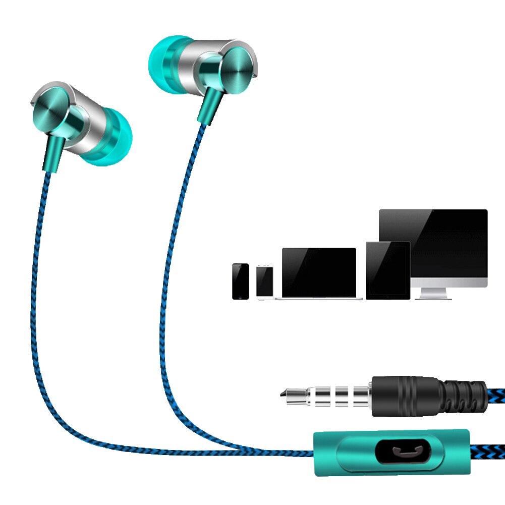 Universele 3.5Mm In-Ear Stereo Oordopjes Oortelefoon Met Microfoon Voor Iphone Xiaomi Huawei Mobiele Telefoon MP3 MP4