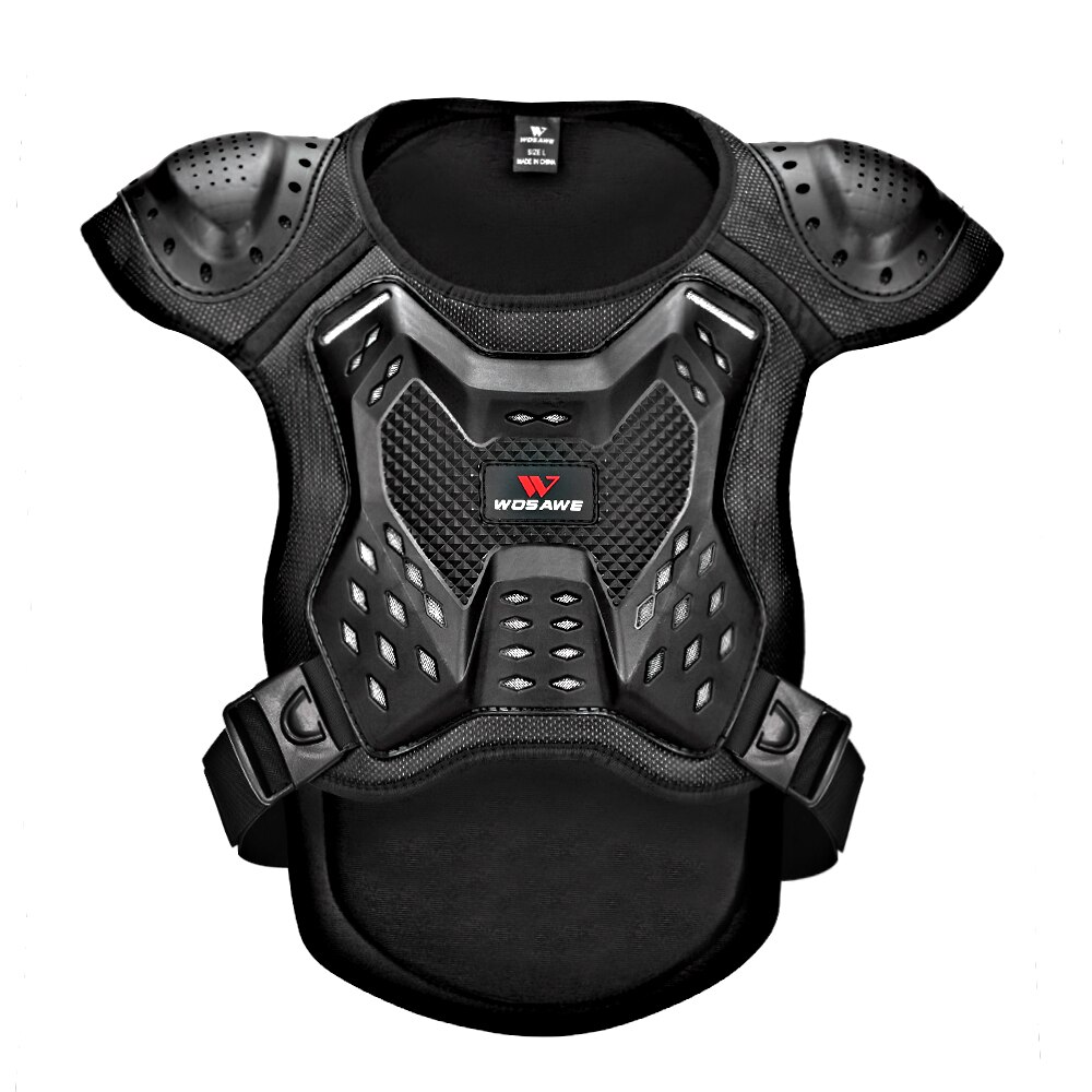 WOSAWE Erwachsene der Motorrad Rügestochen Weste Brust Zurück Schutz Moto-Cross Ski Skateboard Sicherheit Jacke Moto Tragen Schutz Getriebe: Armor Weste / S