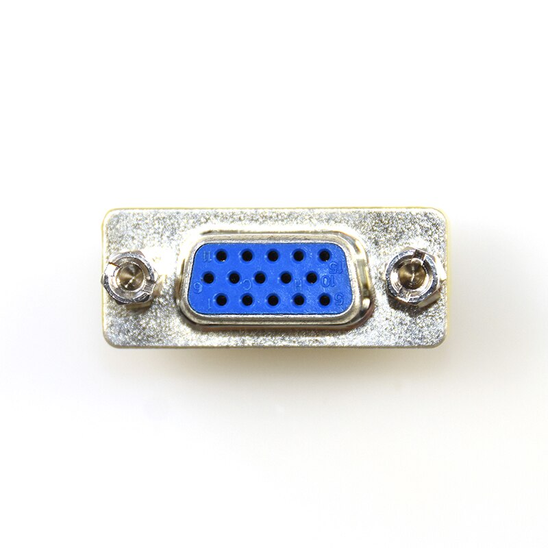 Cabletime 15 Pin VGA SVGA HD15 VGA Male to VGA Female Plug Coupler Mini Gender Changer Adapter Converter Computer Cable2pcs N182