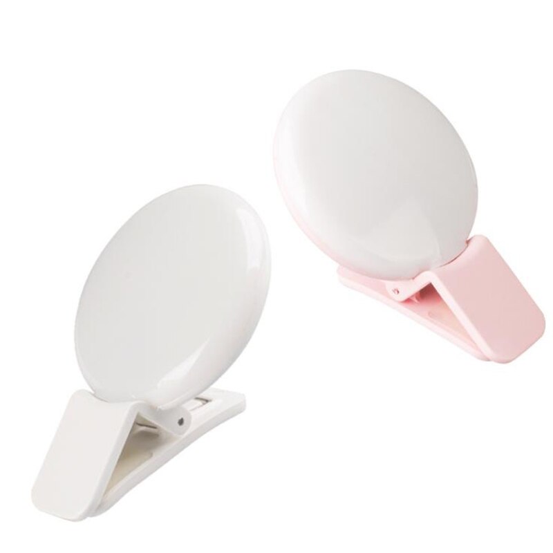 Mini teléfono móvil con Flashes y luces para Selfie, luz LED portátil recargable, gran capacidad de batería