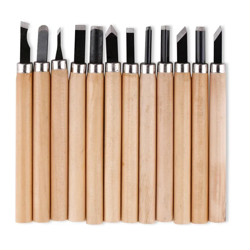 3-12 stücke Holz Carving Meißel Messer Hand Werkzeug Set Für Grundlegende Detaillierte Carving Holzarbeiter Gouges Holzbearbeitung Werkzeuge holzschnitt Bohren