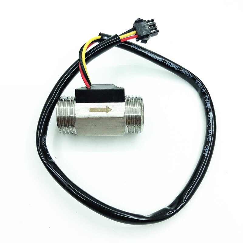 G1/2" 1~30L/Min Hall Effect Water Stainless Steel Flow Sensor Meter