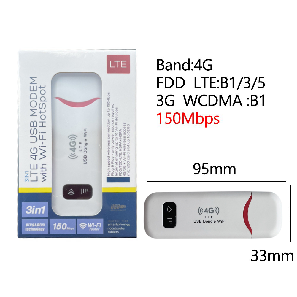 Mobilny router WIFI 4G/5G 150Mbps 4G LTE Router bezprzewodowy 3000mA Przenośny kieszonkowy modem MiFi Mobilny hotspot Wi-Fi z gniazdem karty SIM: Black