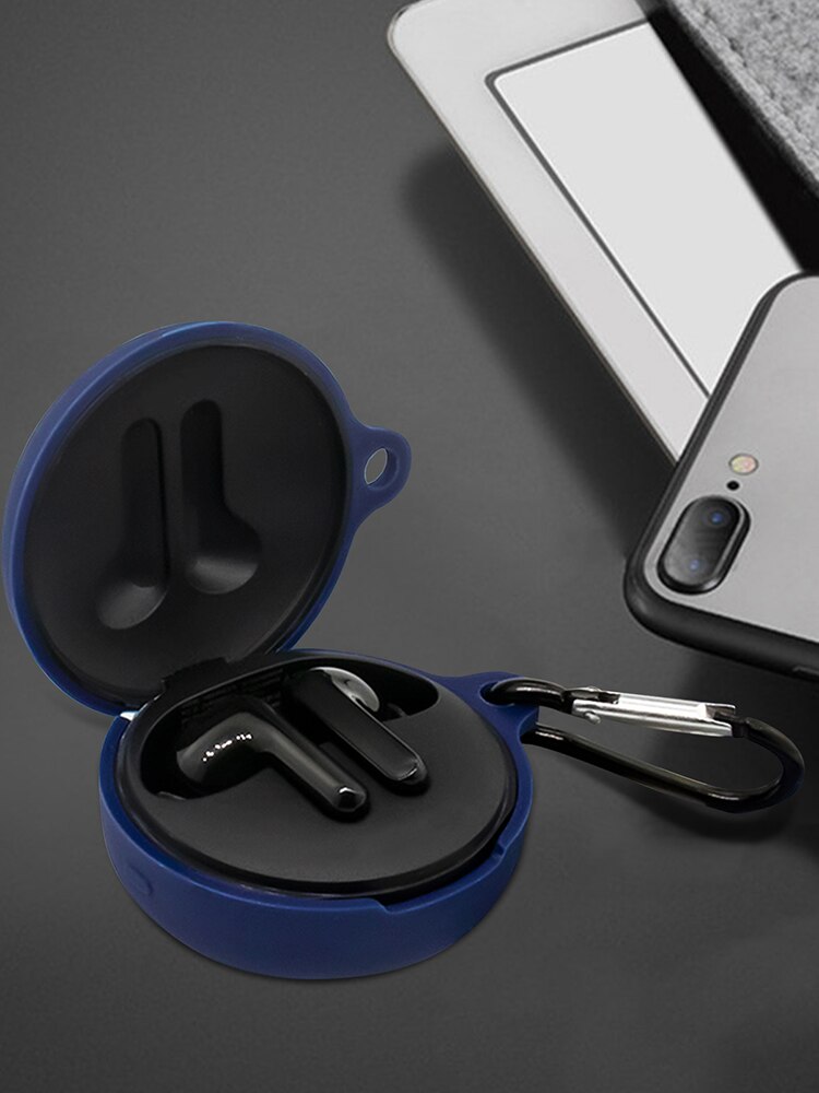 Effen Kleur Beschermhoes Bluetooth Headset Beschermhoes Voor Lg Tone Gratis FN7 Siliconen Draadloze Oortelefoon Cover Met Haak