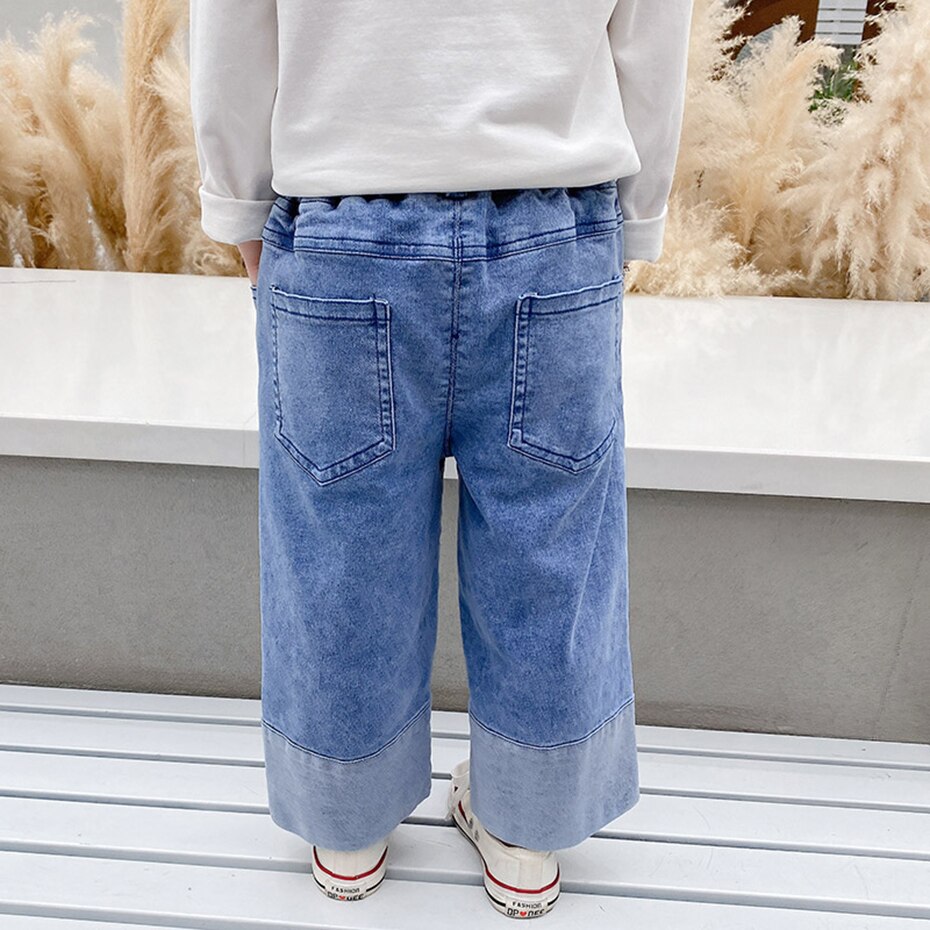 Las niñas vaqueros Infante niña Jeans primavera otoño pantalones vaqueros para niños niñas estilo Casual niño niña ropa