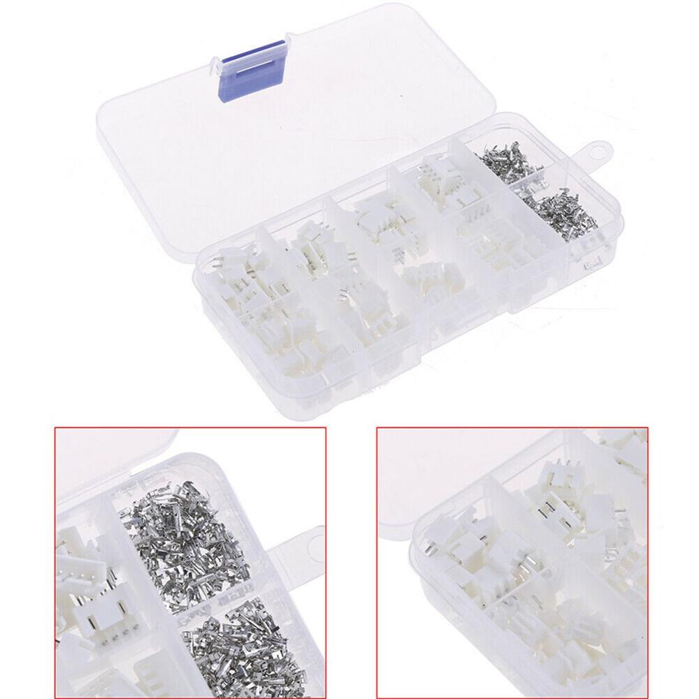 250/230pcs 2.54mm XH2.54 2p 3p 4 pin Connector plug + straight needle + terminal socket Header wire Adaptor