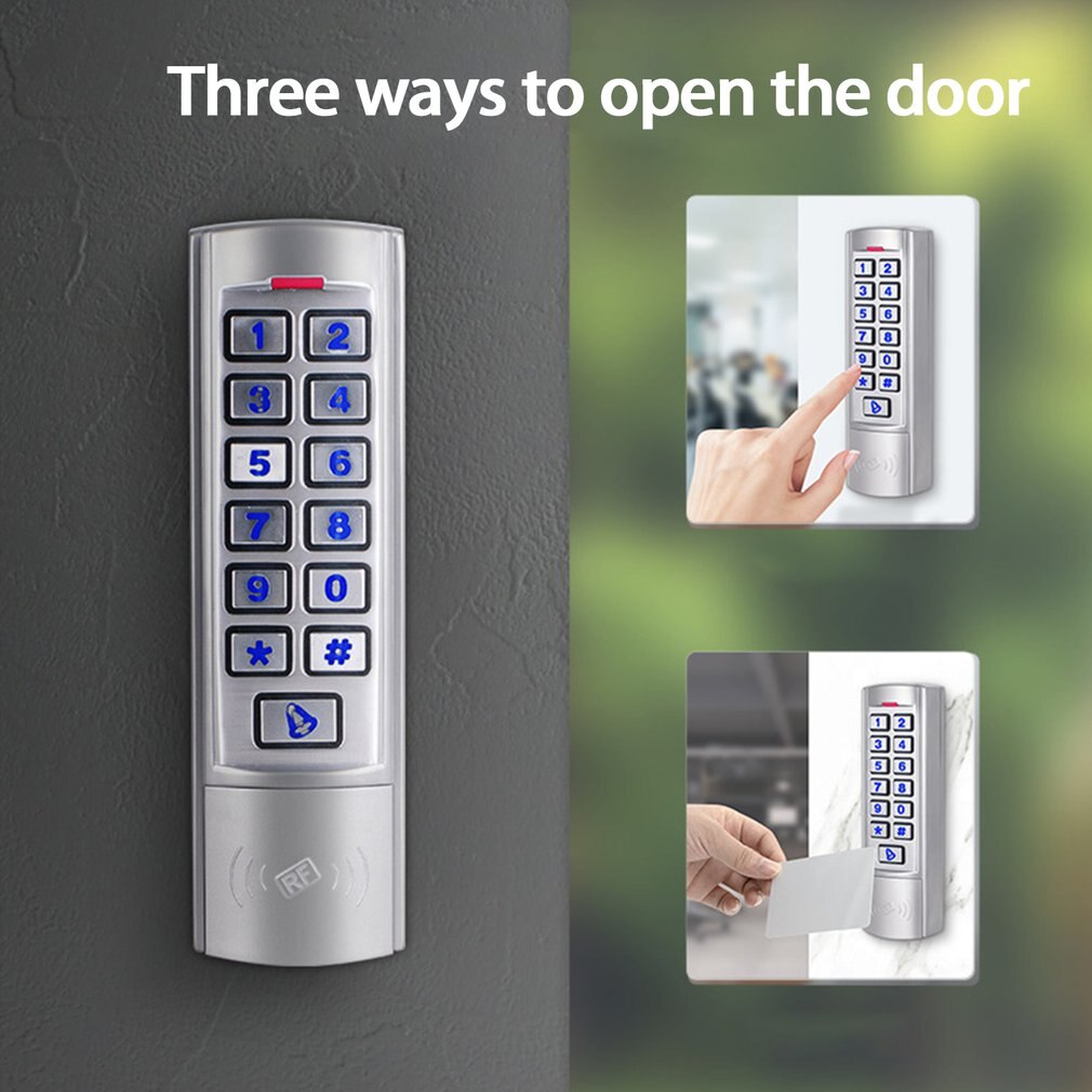 N1 Metal Access Control Machine Fingerprint Password Key Lock Access Control Standalone Machine Biometric Electronic Door Lock