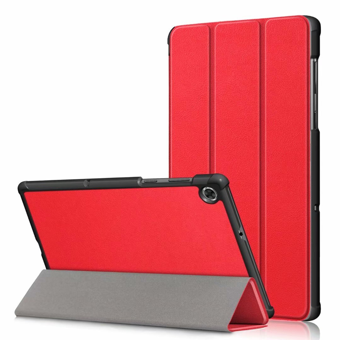 PU Leather Tablet Case for Lenovo Tab M10 Plus 10.3" TB-x606f/x & M10 10.1" TB-X605L/F - Stand Shell: Red / Tab M10 10.1 HD