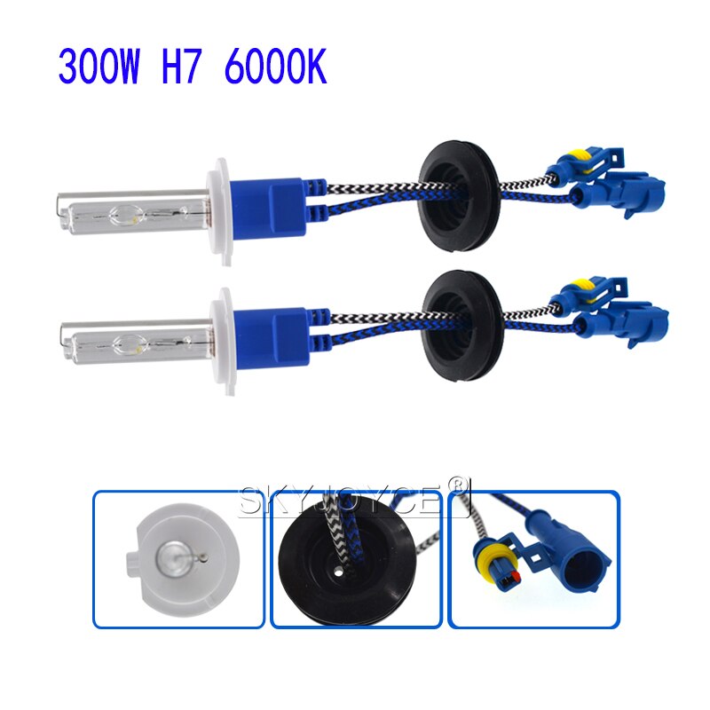 300W Hid Xenon Koplamp Lamp Vervanging Voor 12V Auto Hid Conversie Ballast Kit 3000K 6000K 8000K H1 H3 H7 H8 H11 D2H
