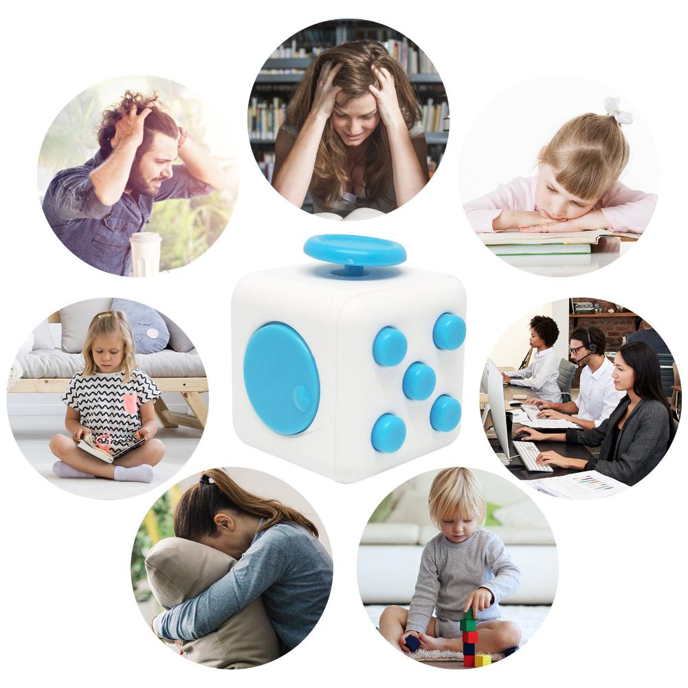 3Pcs Volwassen Antistress Fidget Speelgoed Voor Adhd Mini Dobbelstenen Stress Relief Speelgoed Knijp Fun Decompressie Speelgoed Voor Kids Kinderen