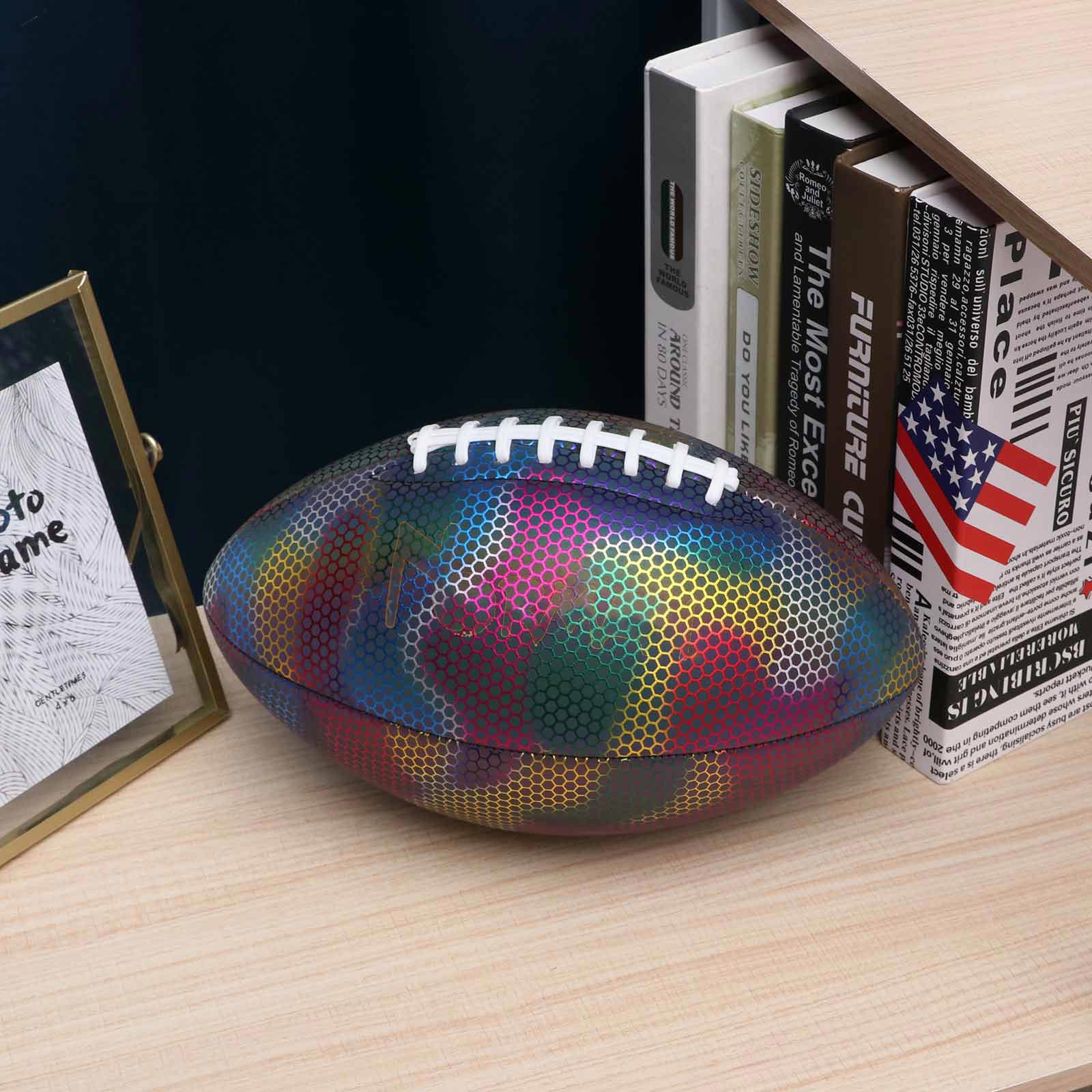 Rugby Children's Rubber Non-Slip Reflective Football Luminous Training School Children Football Training Ball