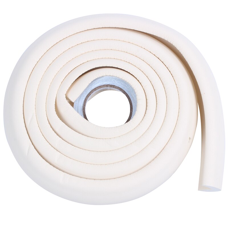 2M Children Protection Table Guard Strip Baby Safety Products Glass Edge Furniture Horror Crash Bar Corner Foam Bumper Collision: Beige
