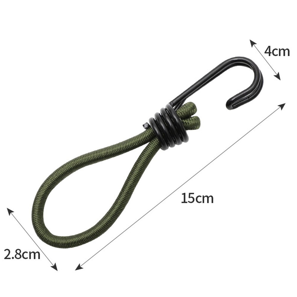 1pc elastische bungee-seile für outdoor-zelte, camping-pavillons, gepäck-stretch-schnallen, bodennägel, befestigungsgurte, wandergepäck-zeltzubehör