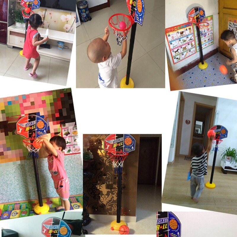 freundlicher Basketball Band Einstellbare Basketball Band mit Basketball Pumpe draussen Spielzeug eltern-Art-Aktivität Spielzeug WYW