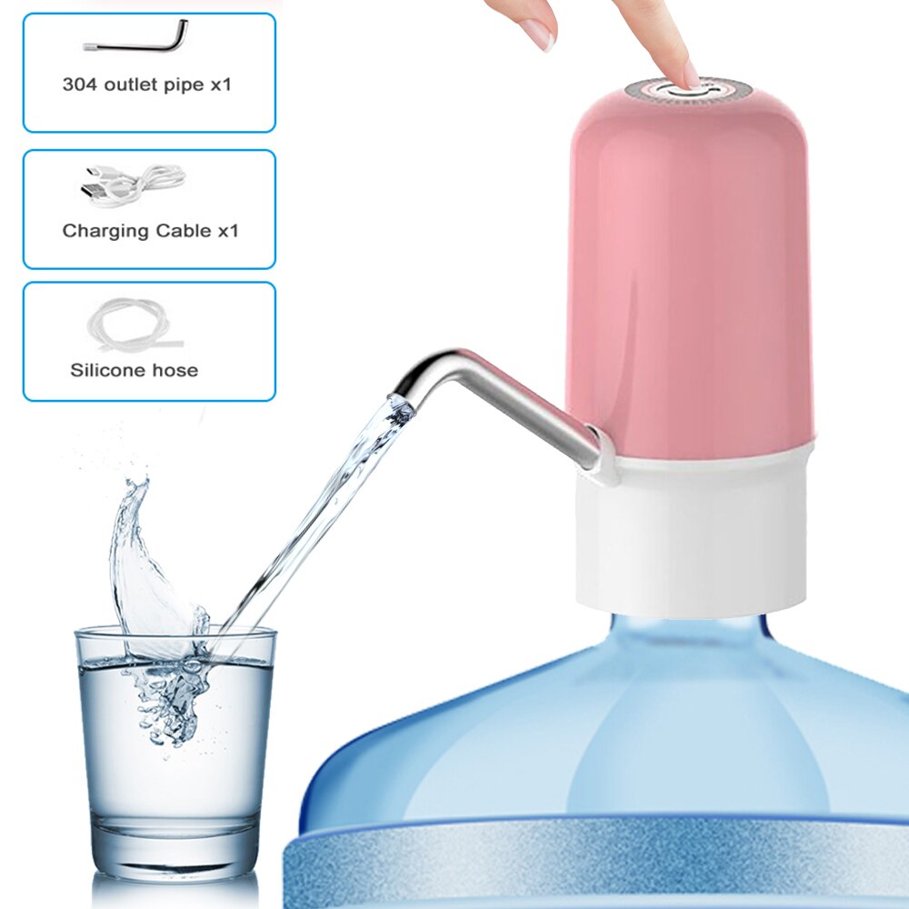 Haushalts Automatische Elektrische Wasserpumpe Taste Dispenser Gallonen Flasche Trinken Schalter Für Wasser Pumpen Gerät 3 Gears: style D-green-light