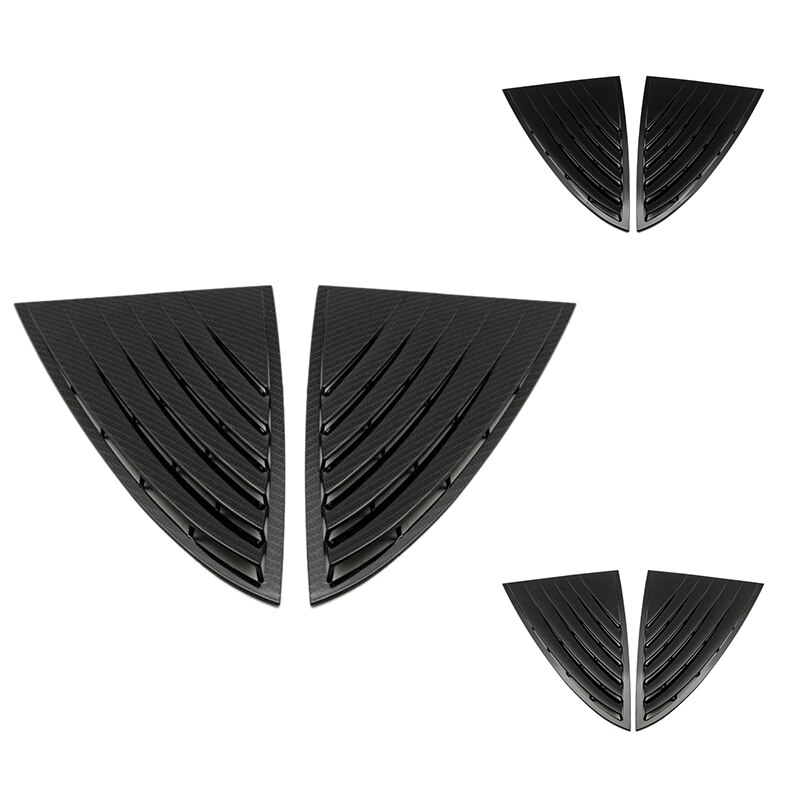 Rear Window Triangular Shutter Deflector Window Stickers for Tesla Model 3