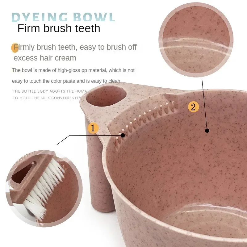 Kit de tinte para el cabello de salón Premium, 3 uds., cepillo para teñir el cabello y juego de cuencos, herramientas aplicadoras de Color para el cabello DIY para teñir el cabello, lejía, barbería