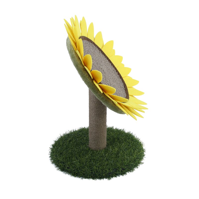 Cat Tree Play Scratcher Post Plate Toy Sunflower Furniture Saviour Cat Sisal Scratching Play Board Jumping Toy Accessory