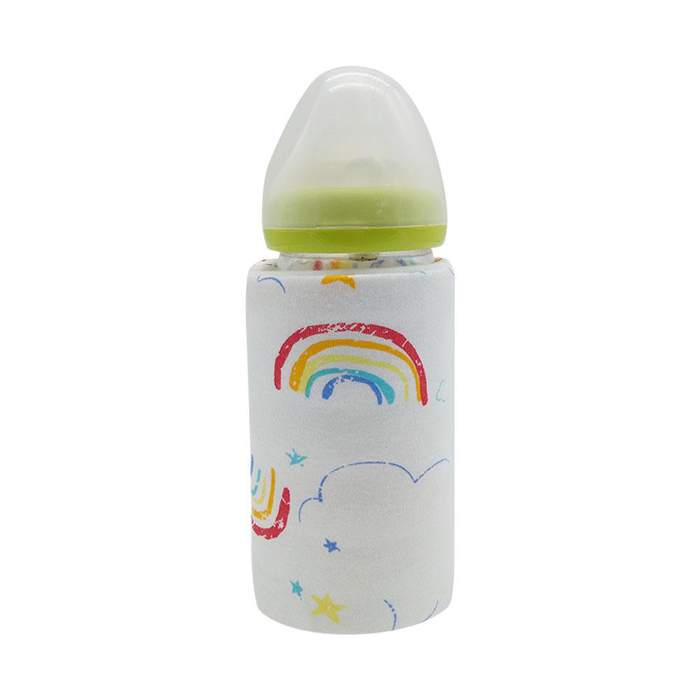 Juego de aislamiento térmico para biberones, portátil, USB, para exteriores, calentador de temperatura constante, leche para bebé, suministros de cuidado infantil: A