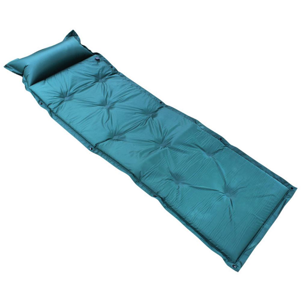 Origem Zelfopblazende schuimkampeermat met luchtpomp, 10 cm ultradikke campingmatras, gemakkelijk op te blazen en te laten leeglopen, slaapmat voor 4 seizoenen voor buiten, thuis, auto reizen