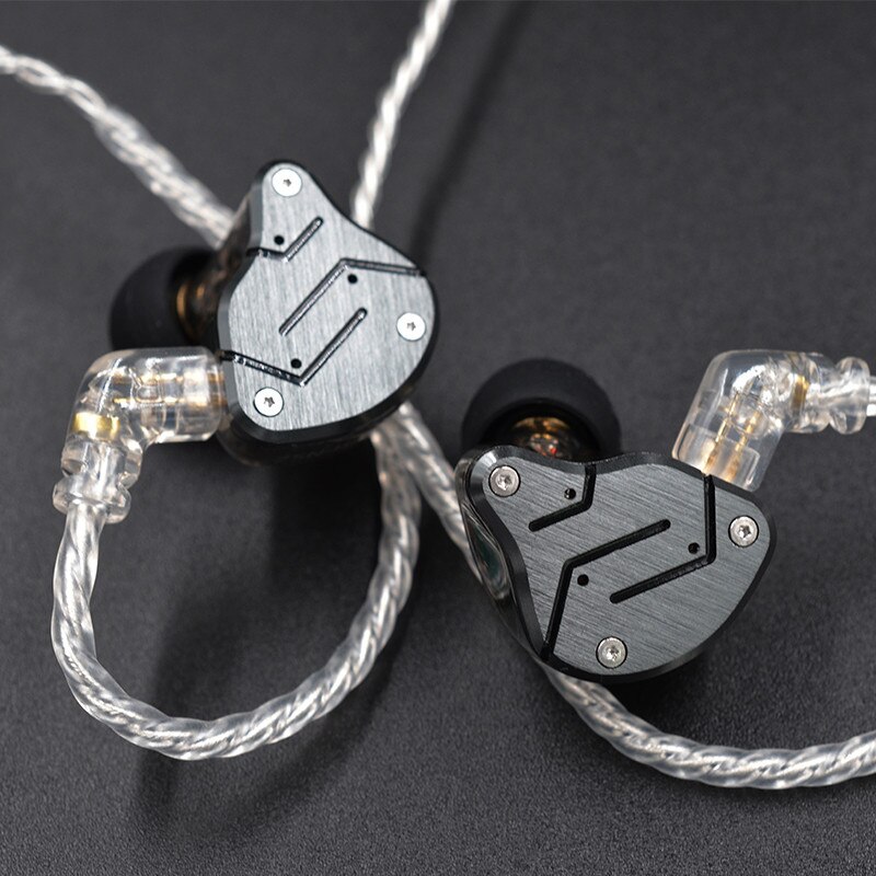 Kz Verzilverd Kabel Upgrade 2 Pin 0.75Mm B C Hoge Zuiverheid Zuurstofvrij Koper Koptelefoon Draad Met Microfoon voor Zst X Zsn ZS10 Zsx Pro
