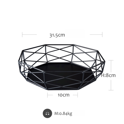 SWEETGO Polygon glas Kasten für kuchen tisch lagerung inhaber Nachtisch Gestelle Durcheinander Rand fällen schmuck Anzeige Tabletts: Achteck