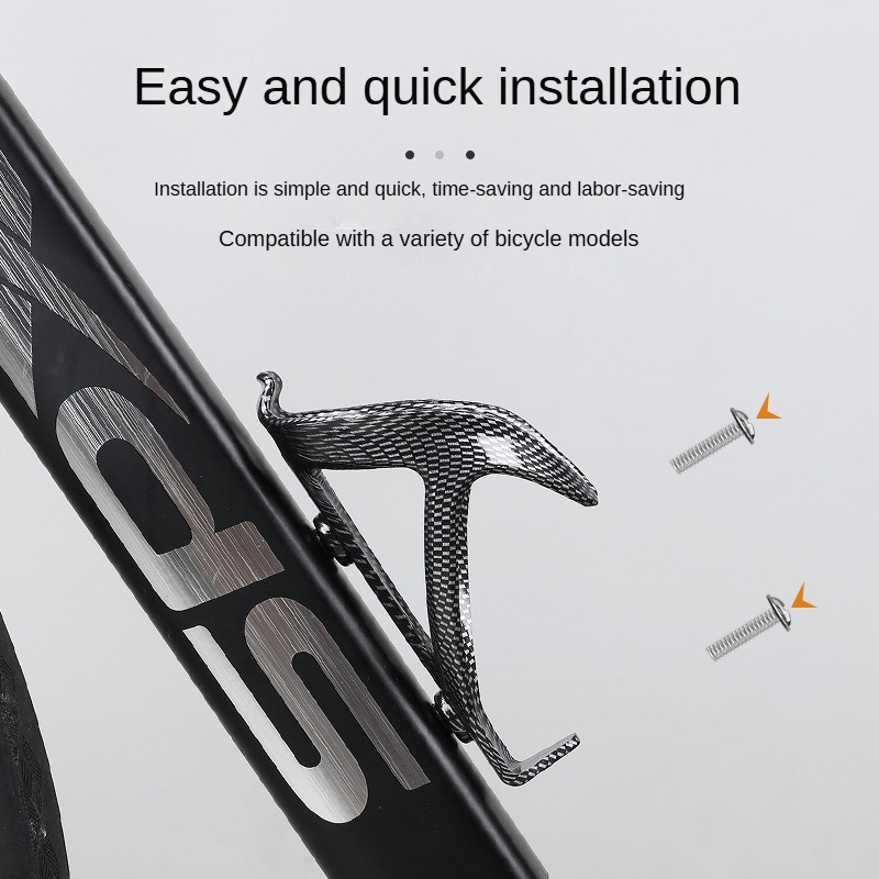 Portabotellas de fibra de carbono para bicicleta, soporte de plástico para botella de bicicleta de montaña y carretera, accesorios ligeros para montar