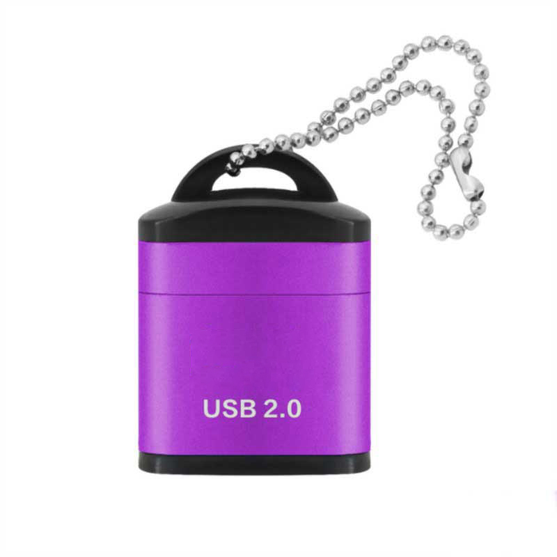 Mini High Speed USB 2.0 Card Reader TF Micro SD Memory Card Adapter For PC Computer Laptop Notebook Car Micro SD Card Reader: Orange