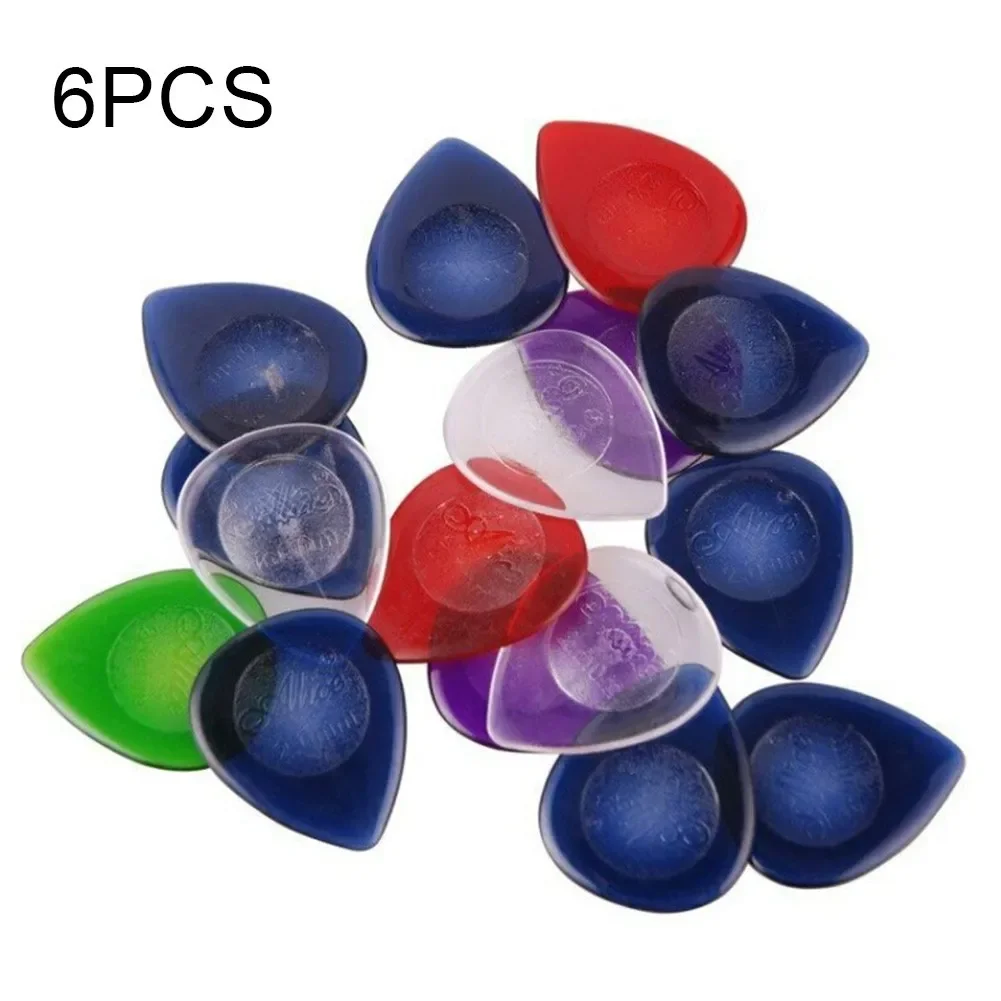 Palhetas para guitarra acústica e elétrica, 6 peças, mediador de palheta para baixo, 1/2/3mm de espessura, acessórios para guitarra de seleção rápida