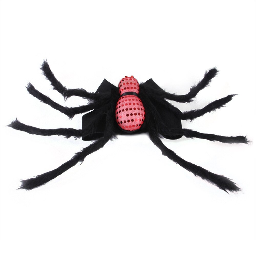 Pet Dog Halloween Clothes Dogs Horror Spider Halloween Christmas Costume Novelty Funny Pet Cat Party Cosplay Apparel Clothing: L / Red
