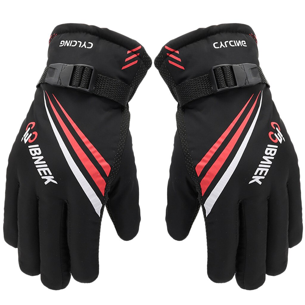 Sagace winter sneeuw handschoenen heren ski handschoenen snowboard handschoenen sneeuwscooter motorrijden winter handschoenen winddicht unisex  a30107: Bk