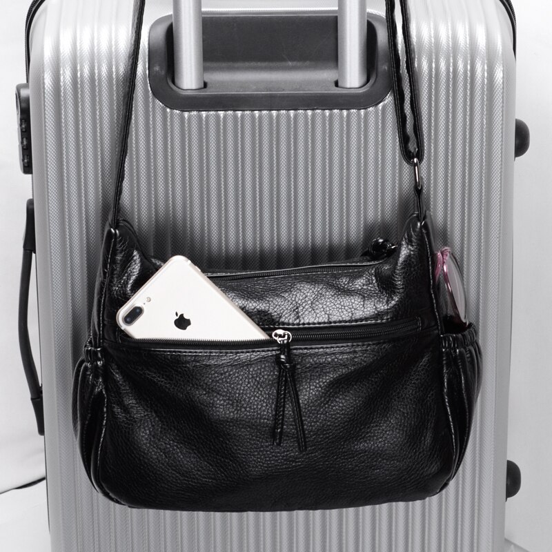 Borse da donna 2010 borsa a tracolla da donna casual borsa a tracolla borsa a tracolla in pelle PU lavata morbida borse da donna di moda Sac