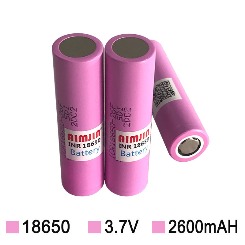 Batería de litio recargable de gran capacidad ICR18650-26F 3,7 V 2600 MAH adecuada para todo tipo de productos electrónicos, con cargador