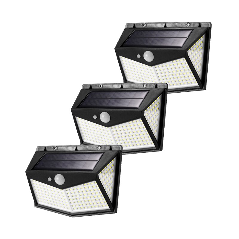 212LED Solar Wandlamp Aangedreven Zonlicht Waterdichte Pir Motion Sensor Outdoor Emergency Lamp Voor Veranda Street Path Verlichting