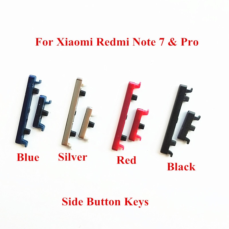 Power & Volume Zijknop Keys + Lock Vergrendeling Bretels Beugels + Power & Volume Flex Kabel Voor Xiaomi Redmi opmerking 7