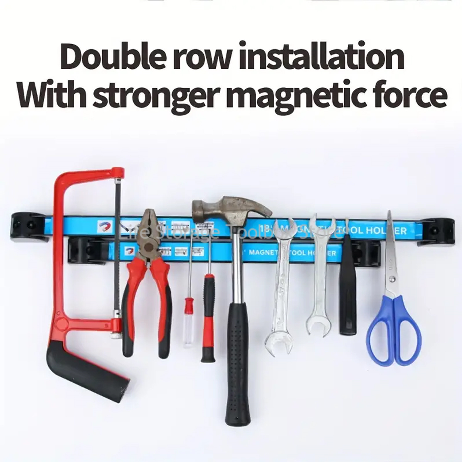 8" 12" 18"24" Strong Magnetic Tool Holder Heavy-duty Magnet Tool Bar Strip Rack Workshop Garage Organizer Rack Tool Cabinet