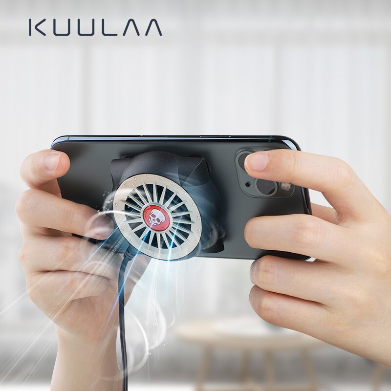 Kuulaa - Mobile Phone Skeleton Radiator Universal Phone Cooler Portable Fan Cooling Heat Sink Mobile Phone Cooler