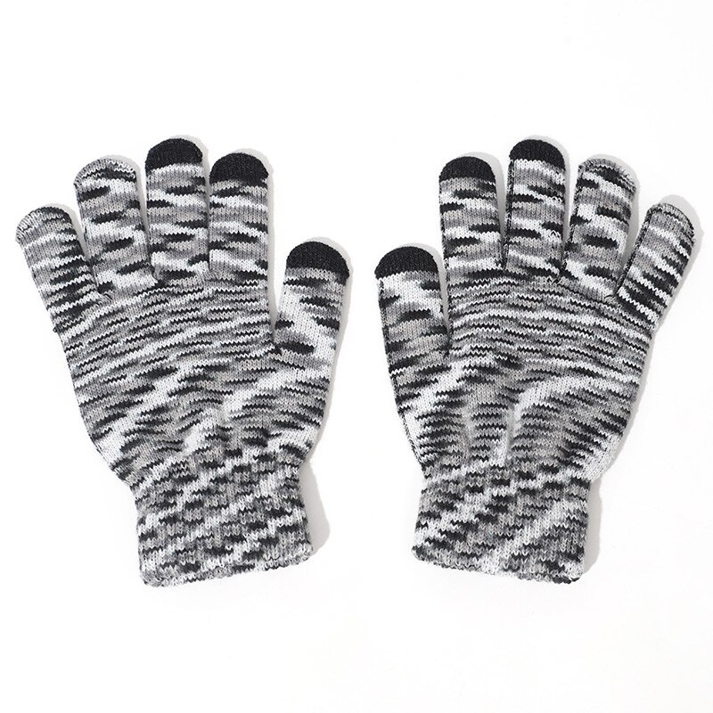 Vinter fritid stickad mössa scarf handskar tredelade ryska varm och köldbeständig plus fluffiga mössor ring nackskydd haklapp