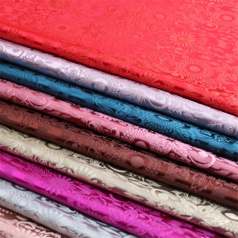 CF943 12 couleurs chinois traditionnel soie brocart tissu chinois mariage vêtements taie d'oreiller tissus bricolage matériaux Textiles de maison