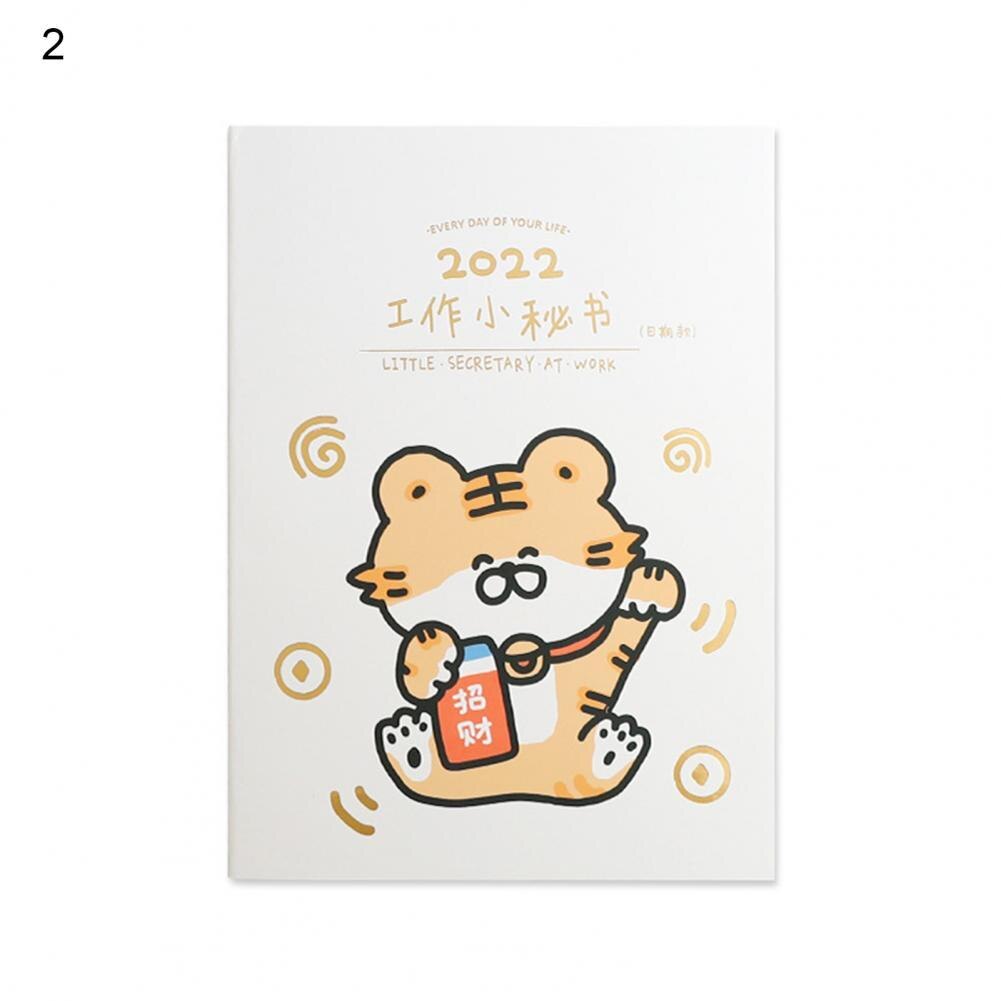 Agenda Planner Hechtdraad 2022 Planner Papier Opvallende Creatieve Wekelijkse Maandelijkse 2022 Jaar Kalender Boek: 2