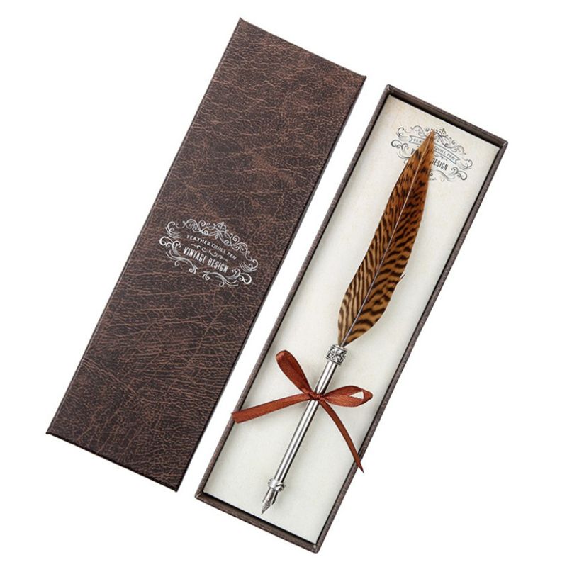 Retro Quill Dip Veer Pen Vulpennen Kalligrafie Writing Tool: 2