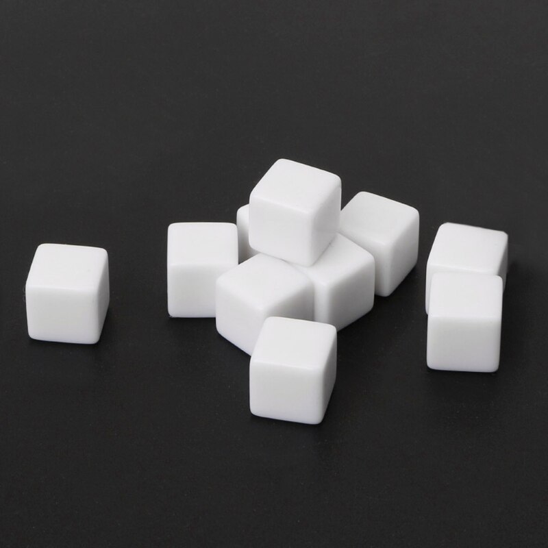 10Pcs D6 Dice 12mm Die Six Sided Table Gaming Dice Blank For Role Playing Toys