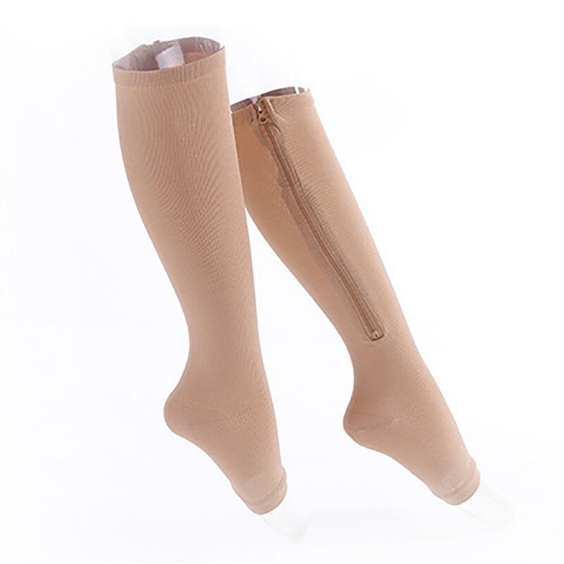 Men Women Elastic Compression Socks Toe Open Leg S... – Vicedeal