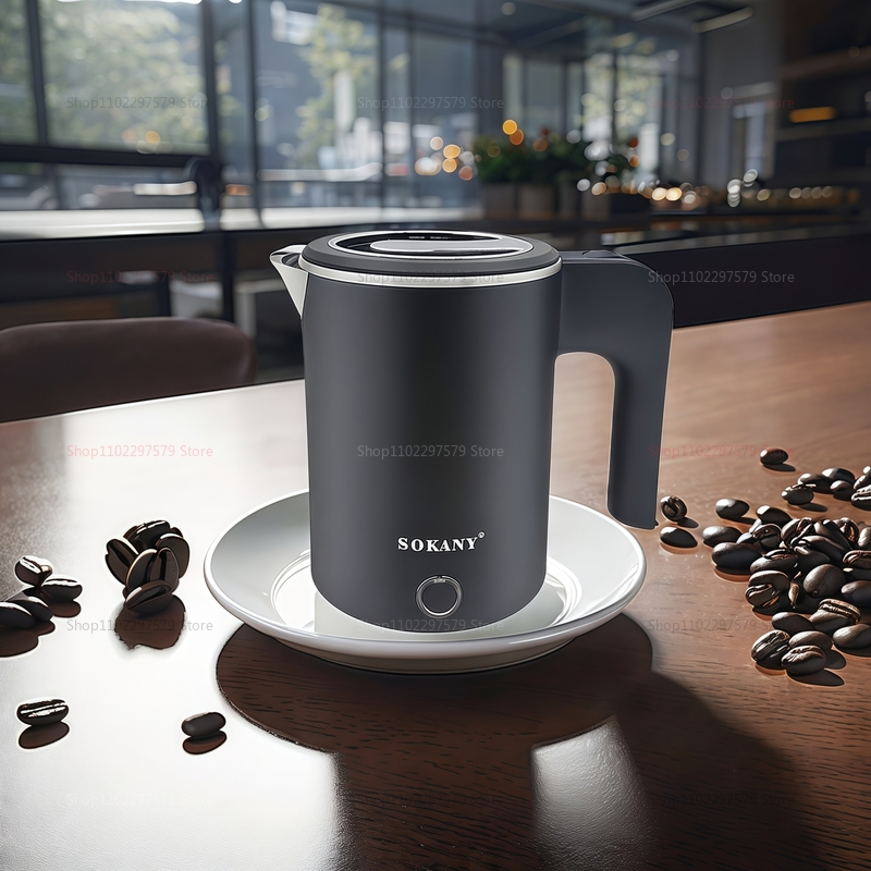 Small 500ml Electric Kettles Stainless Steel For Boiling Water Travel Mini Water Boiler Heater Double Wall Portable Teapot