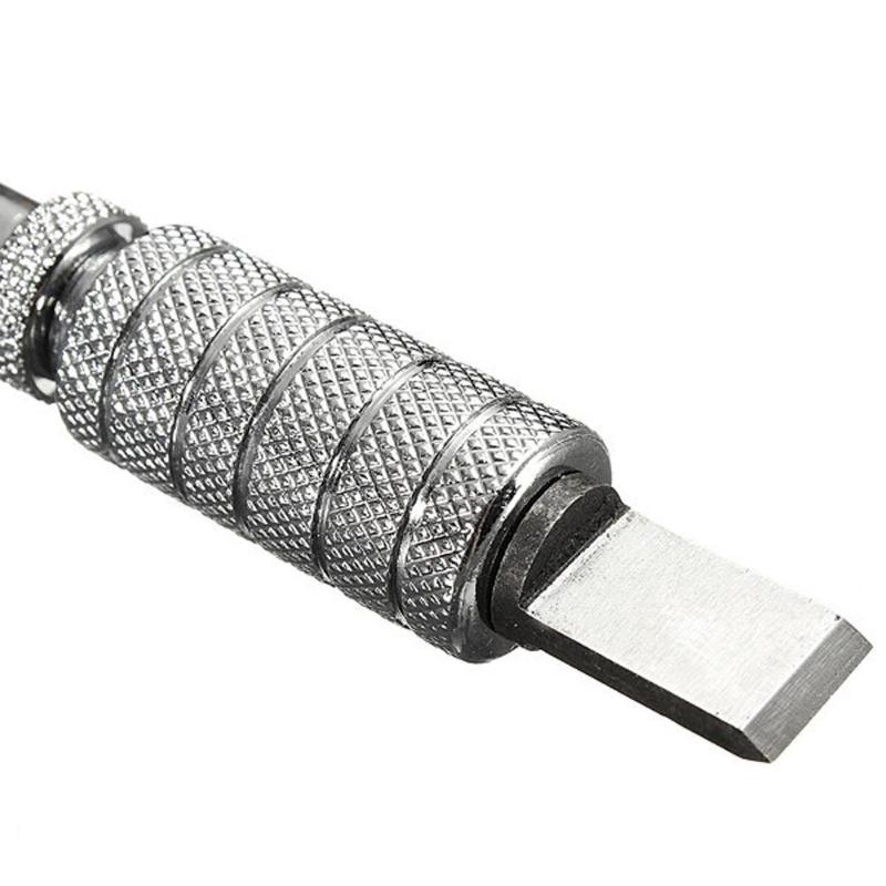 DIY Handmade Adjustable Swivel Leather Tools Silver Copper Rotating Carving Knife Blade Sewing Leatherworking Tools Accessory