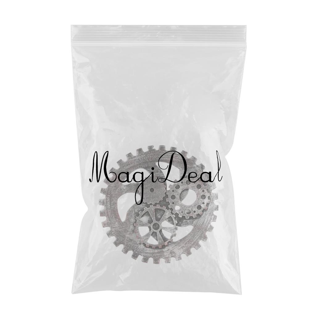 Retro Wooden Steampunk Gear Wall Hanging Decor for Home Bar Cafeteria